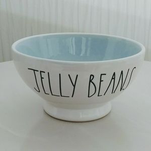 Rae Dunn Jelly Beans Easter Bowl with Blue Inside
